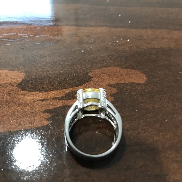 5 For $20 🥳 925 Silver Ring with Yellow CZ - Picture 5 of 5